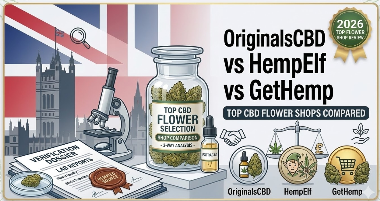 OriginalsCBD vs HempElf vs GetHemp: Top CBD Flower Shops Compared