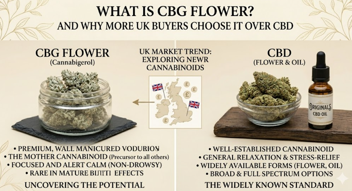What Is CBG Flower & Why Are More UK Buyers Choosing It Over CBD?