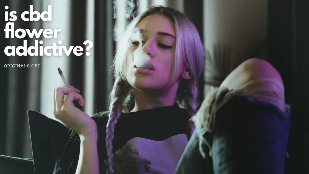 A Women Smoking CBD Flower and Relesing Smoke