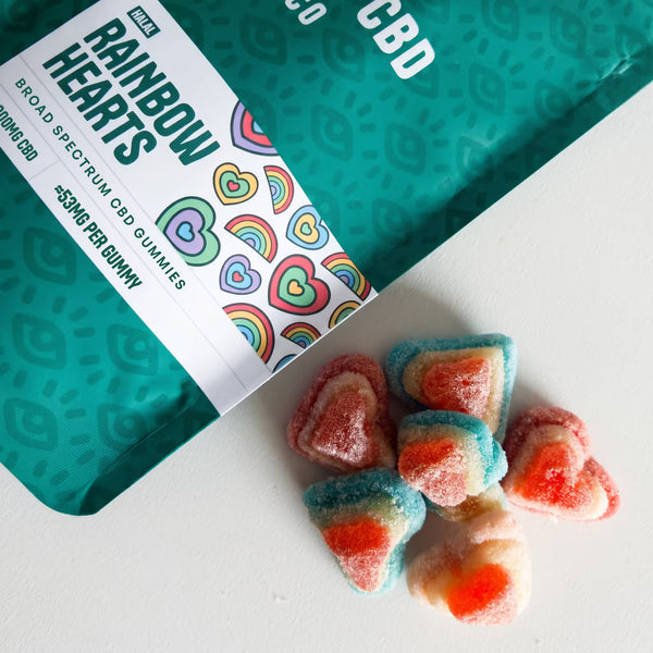 Rainbow Hearts CBD Gummies