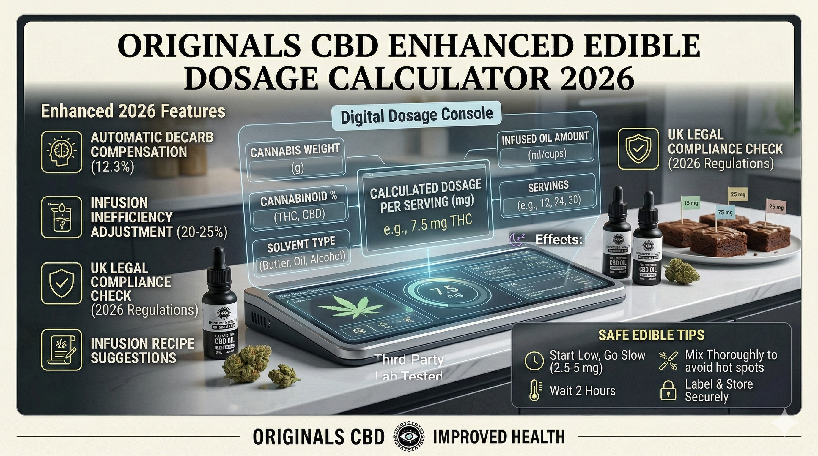 Originals CBD Enhanced Edible Dosage Calculator 2026