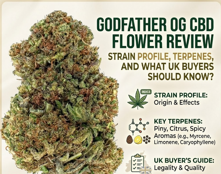 Godfather OG CBD Flower Review: Strain Profile, Terpenes, and What UK Buyers Should Know?