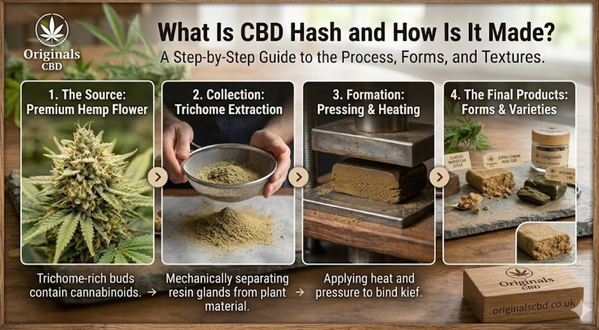 What Is CBD Hash and How Is It Made? Methods, Microns, Filtration, and Common Types