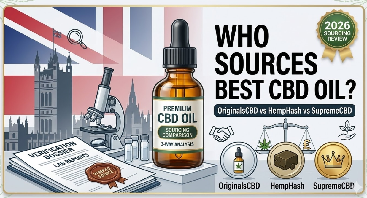 OriginalsCBD vs HempHash vs SupremeCBD: Who Source the Best CBD Oil in UK?