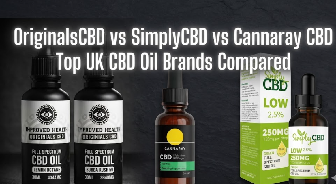 OriginalsCBD vs SimplyCBD vs Cannaray CBD: Top UK CBD Oil Brands Compared