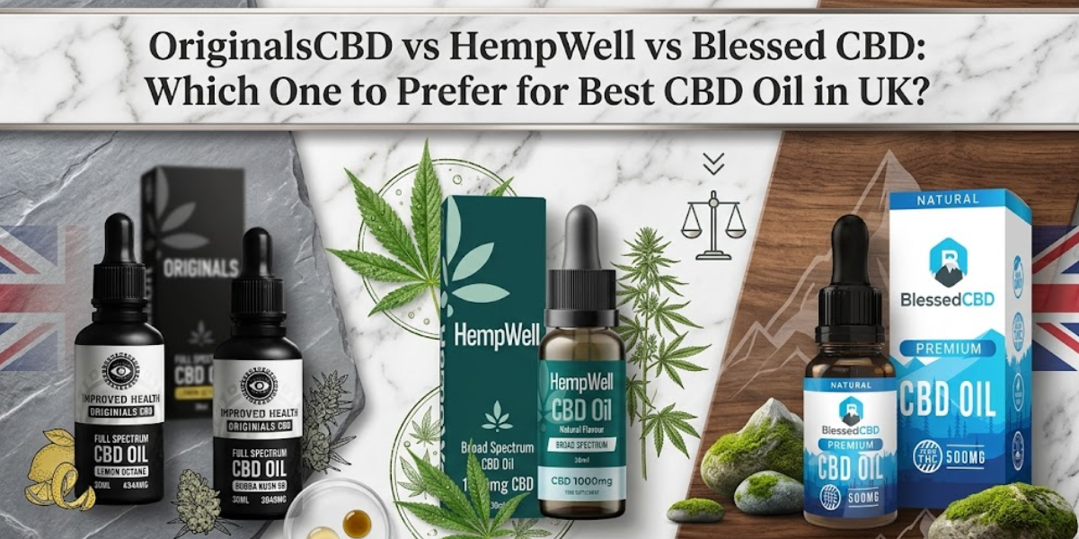 OriginalsCBD vs HempWell vs Blessed CBD: Which One to Prefer for Best CBD Oil in UK?