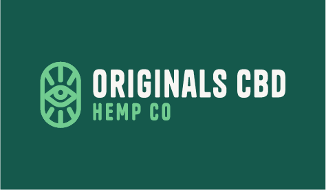 originals cbd logo with green back ground.